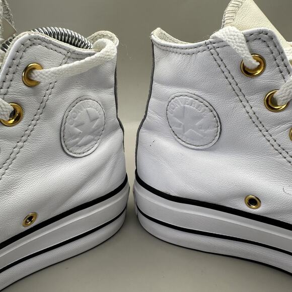 Converse Chuck Taylor All Star Lift Leather Shoes Womens Size 5.5 Yin Yang - Picture 5 of 7